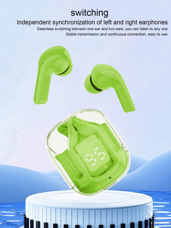 Air31 Earbuds Wireless Crystal Transparent And Bluetooth